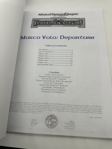 AD&D - Forgotten Realms - Marco Volo Departure - TSR 9444 - PBR - Picture 5 of 9