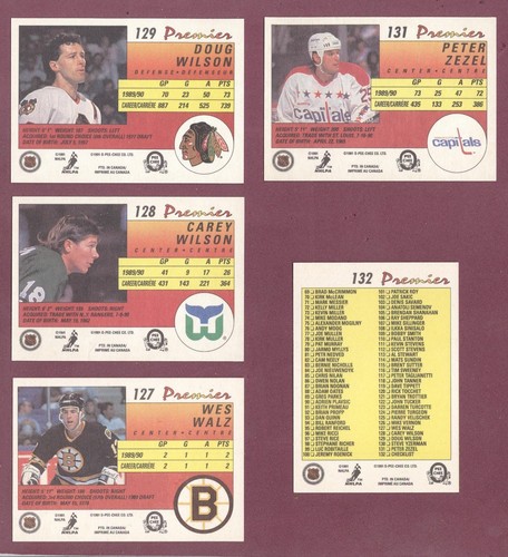 1990-91 O PEE CHEE 90-91 OPC PREMIER NHL HOCKEY CARD 1-132 SEE LIST - Picture 265 of 265