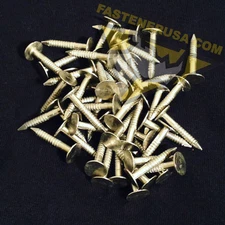 1" Annular Ring Shank Solid 304 Stainless Steel Roofing Nails 10 ga. (50 pcs)