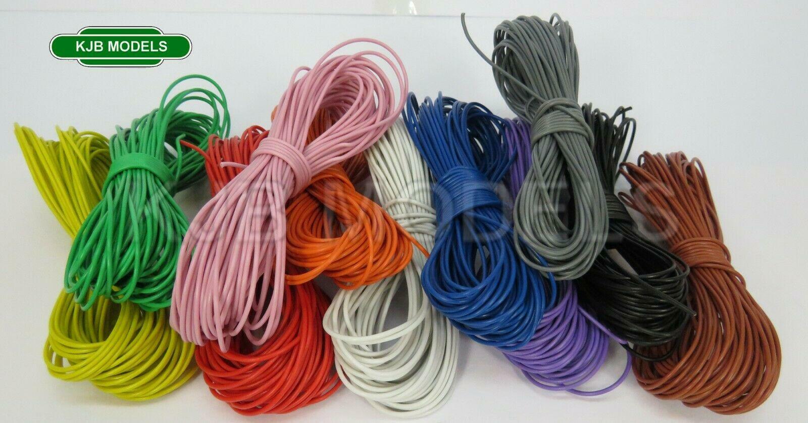 N OO Model Railway Hook Up Layout Equipment Wire 7/0.2mm Cable -Choice Of Length