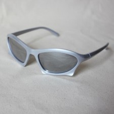 Bat Silver Sunglasses with Mirror Mercury Lens