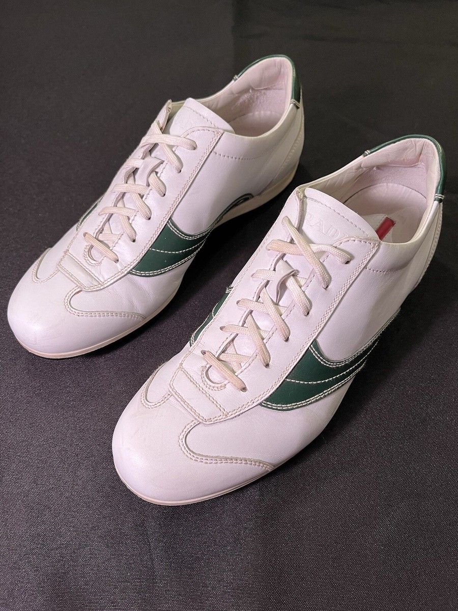 AUTHENTIC PRADA ITALY MADE CASUAL WAVE SNEAKERS SHOES MENS SIZE 7