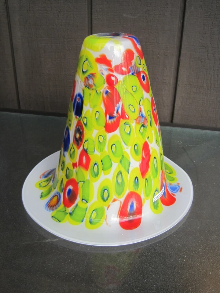 Nuevo en caja Iluminación colgante World Imports W17761337 vidrio soplado a mano multicolor Foto 3 de 4