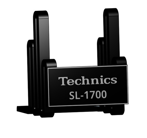 Technics SL-1700 Turntable Record Display Stand – Black Minimalist Version