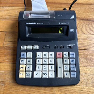 Sharp EL-1192BL Scientific Calculator 2 Color Printing 12 Digit Adding Machine