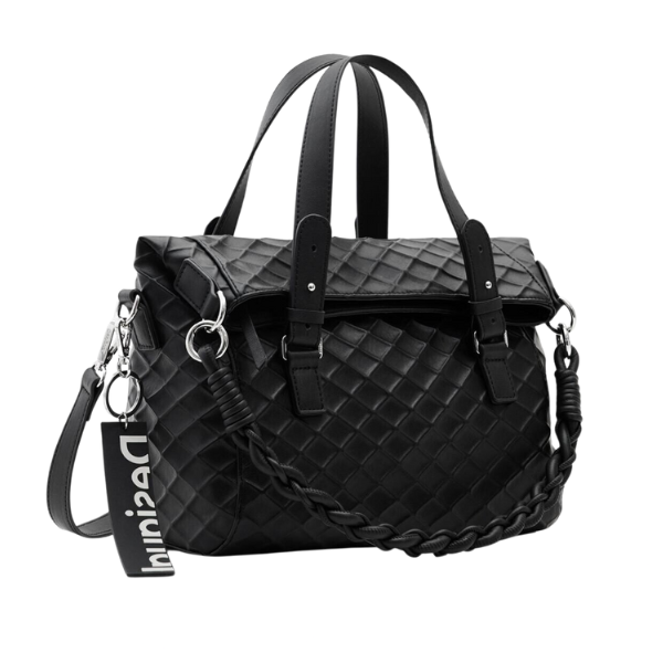 DESIGUAL - BORSA SHOPPER DONNA NERA BAG BLODGY LOVERTY 2.0 MEDIA NUOVA