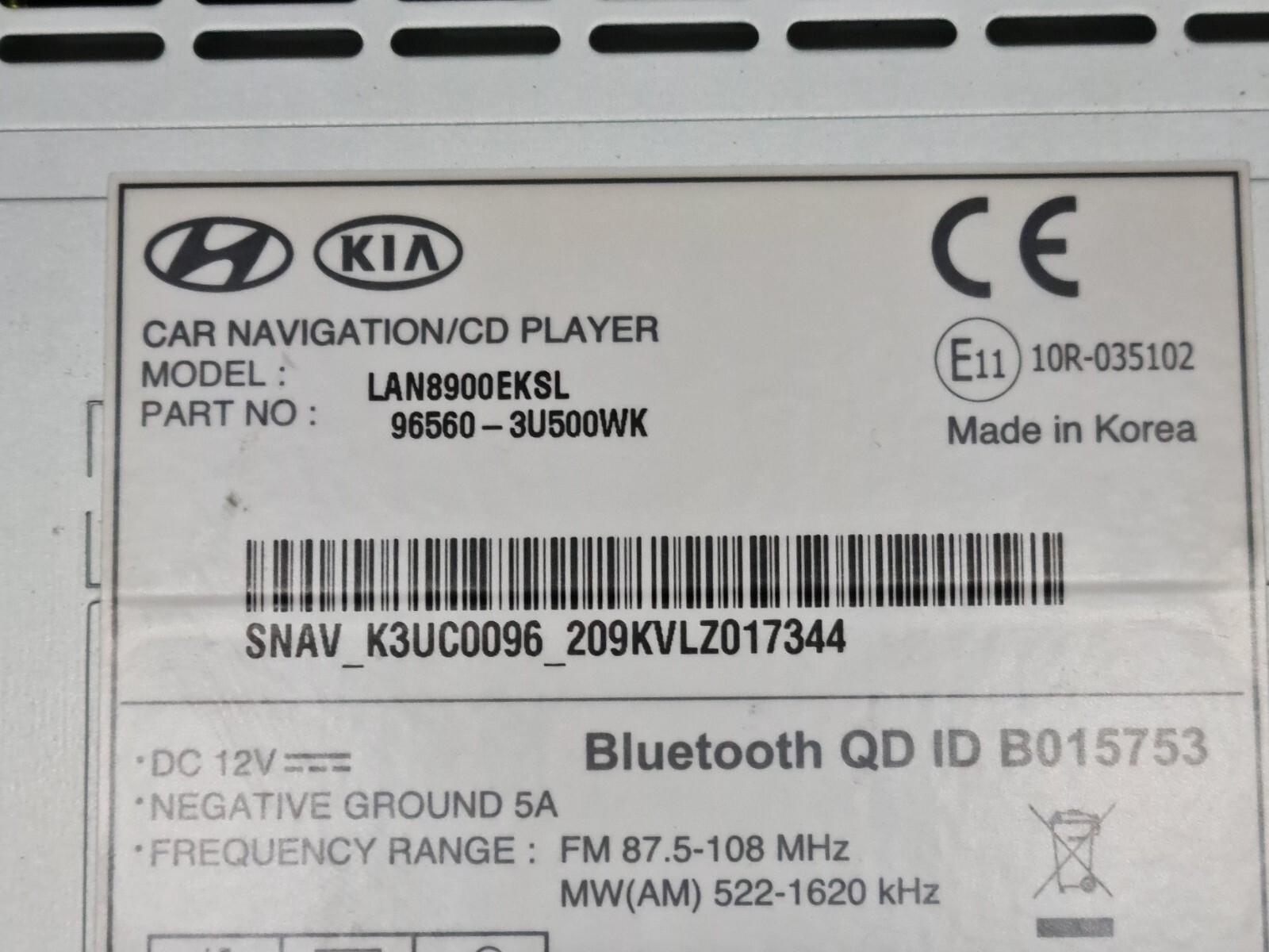 Kia Sportage LAN8900EKSL Touch Screen Postal Repair Service | eBay