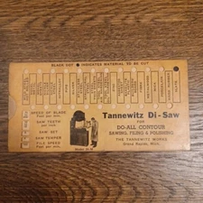 Tannewitz Di-Saw for Do-All Contour Sawing, Filing & Polishing Grand Rapids, MI
