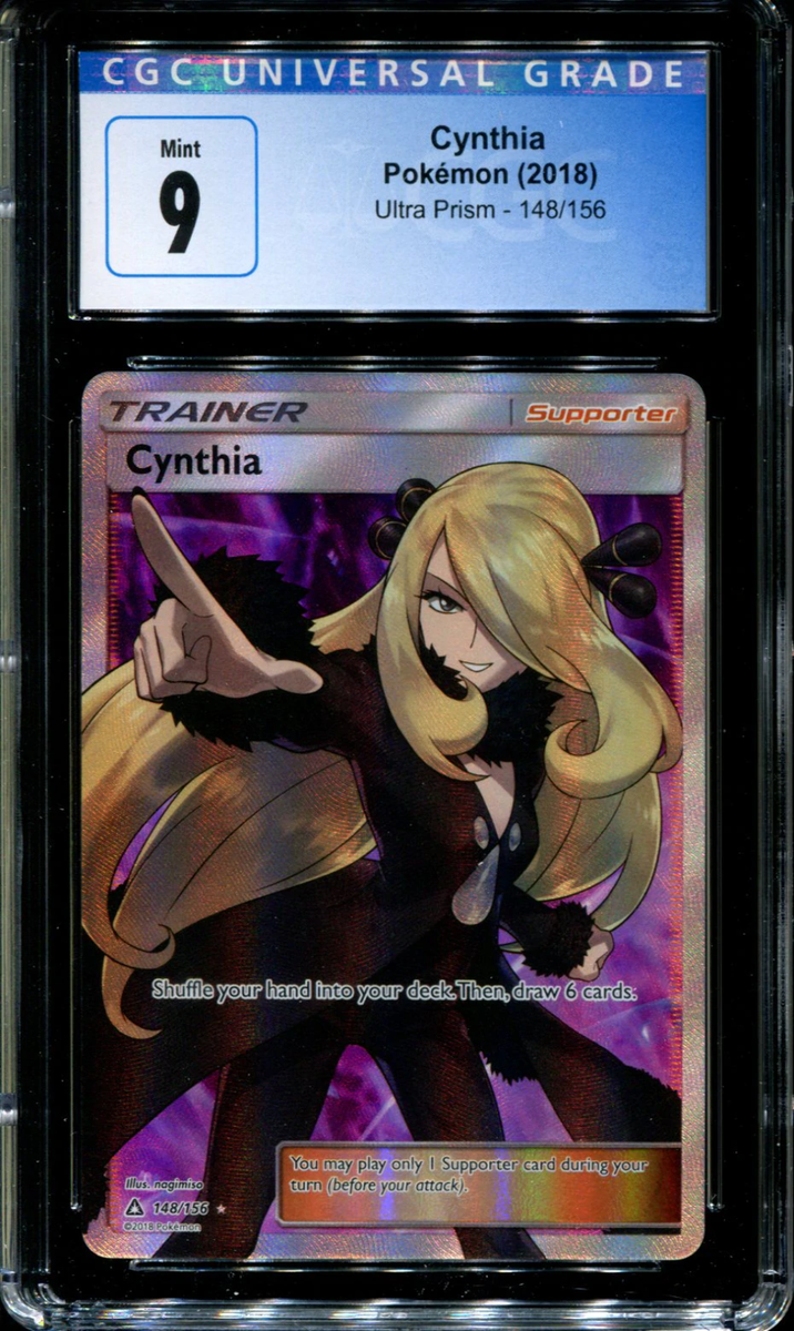 Cynthia - 148/156 - CGC 9 - Ultra Prism - Full Art - Pokemon Cynthia - 148/156 - CGC 9 - Ultra Prism - Full Art - Pokemon