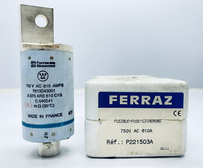 UNUSED FERRAZ SHAWMUT 7813D43001 PROTISTOR FUSE 750VAC 610A