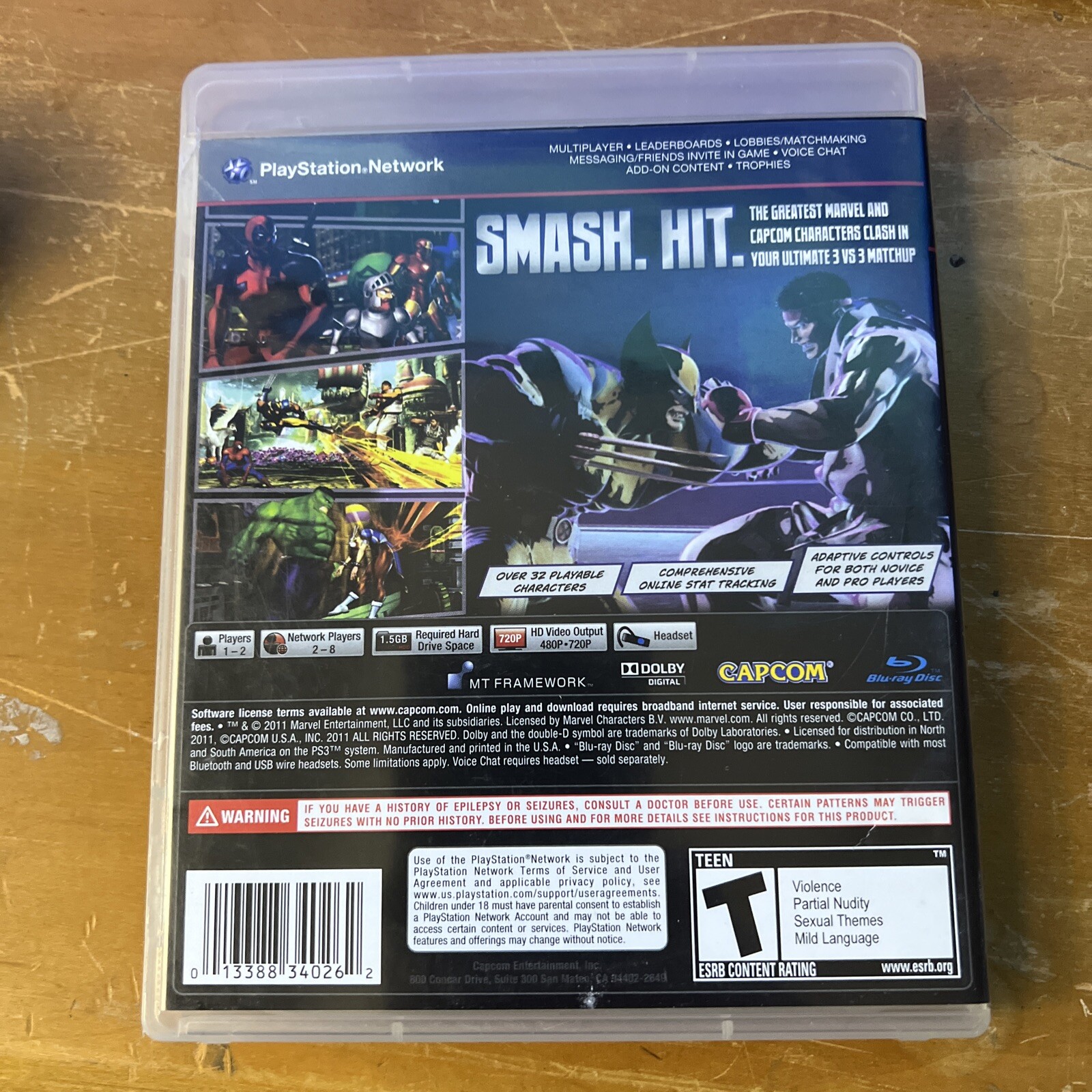 Marvel vs. Capcom 3: Fate of Two Worlds (Sony PlayStation 3, 2011)