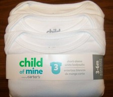 Carter's Child Of Mine Short Sleeve Bodysuit 3 Piece Set Infant 3 / 6 Months NWT