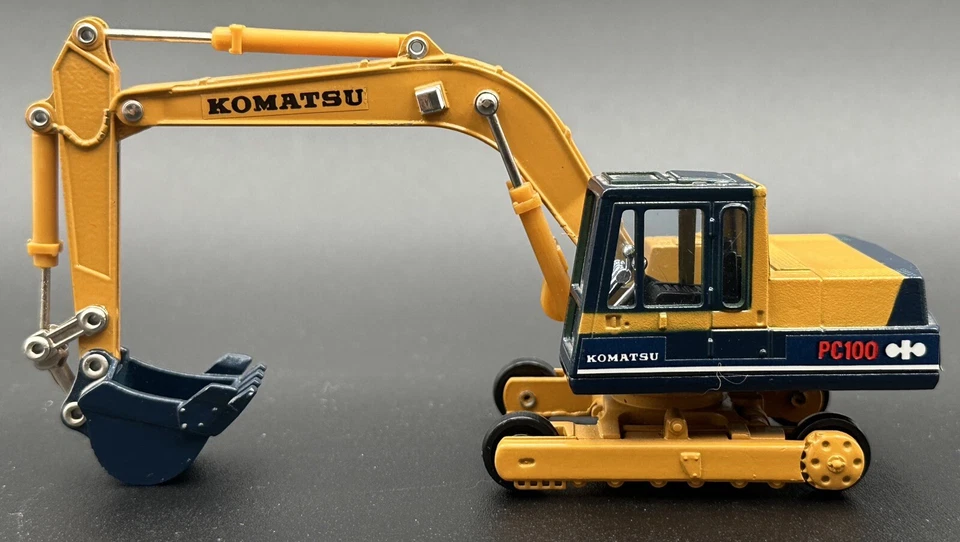 Komatsu PC100 Excavator Power Shovel Diecast 1:48 Scale Shinsei Japan 613 - Image 2 of 4