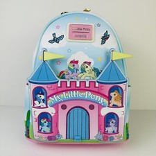 Loungefly Hasbro My Little Pony Cousins Castle Blue Pink Mini Backpack Brand New