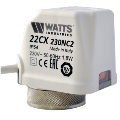 Watts Stellantrieb 22C 22CX Fußbodenheizung stromlos geschlosse 230V M30 x 1,5