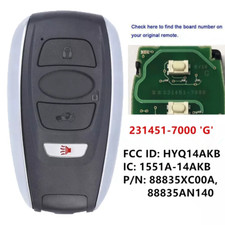 Replacement For 19-25 Subaru Acsent Legacy Outback Remote Smart Key Fob Hyq14akb