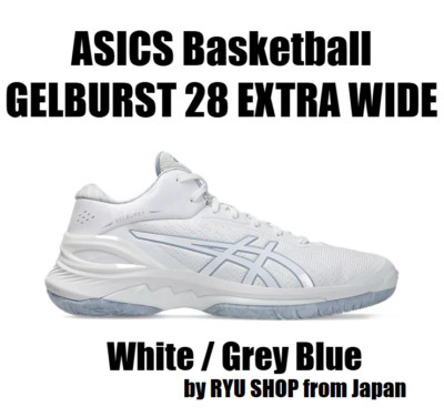 美品asics GELBURST 28 EXTRA WIDE 27cm ASICS Basketball Shoes GELBURST 28 EXTRA WIDE 1063A100.100 White