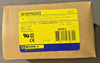 Square-D / Schneider    8910DPA62V02 DP Contactor  8910-DPA62V02