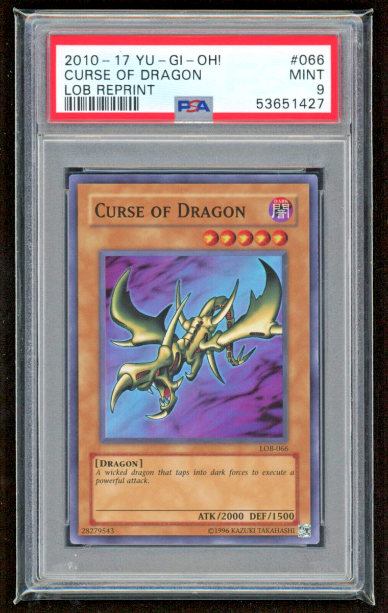 2010-17 CURSE OF DRAGON LOB REPRINT PSA 9 MINT #066 YUGIOH | eBay