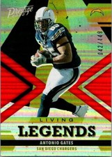 2022 PRESTIGE LIVING LEGENDS XTRA POINTS RED #LL-7 ANTONIO GATES 042/449