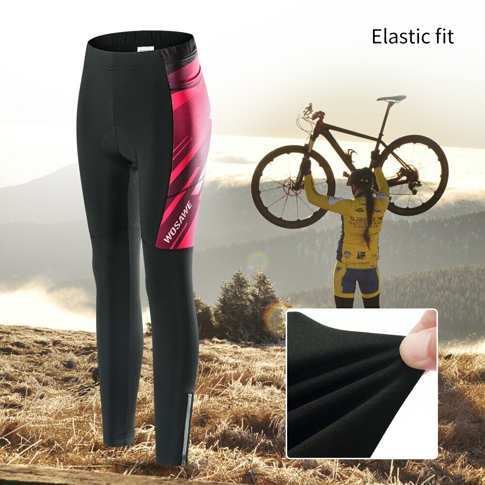 Women Padded Cycling Tights with Pockets Long Legging Trousers Ankle Zipper  | eBay