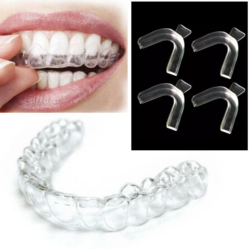 4 x Teeth Whitening Mouth Trays - Remouldable Gum Shields - Easy & Fast Moulds