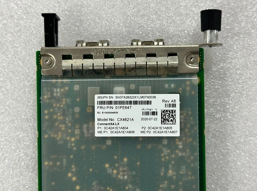 Lenovo 01PE647 Mellanox ConnectX-4 CX4621A 10/25GbE SFP28 2port adapter Card - Image 3 of 4