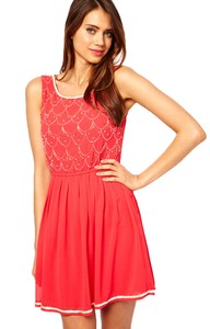 chiffon skater dress uk