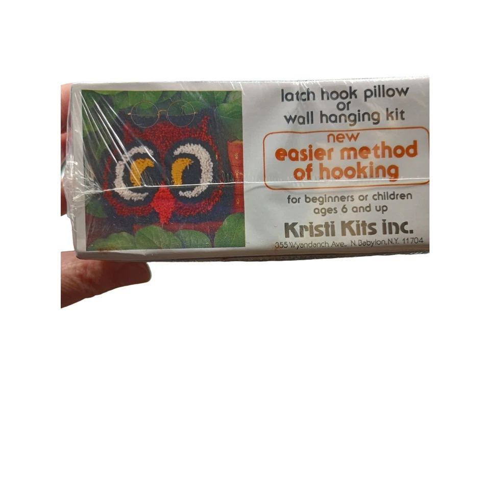 2 For $6 Owl Latch Hook Kit Vintage Betty Wilkinson Limited Time Special - Image 3 of 4