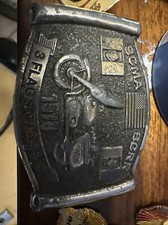 Harley Davidson Three Flag Classic 1978 Belt Buckle SCMA And BCRR .