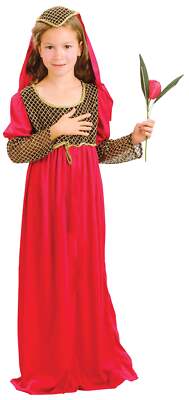 Juliet Costume Romeo Shakespeare Girls Book Week Day Kids Fancy