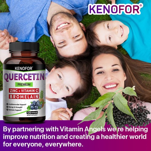 Quercetina 1000mg con Bromelina e Zinco - Capsule Integratore di Supporto Immunitario Naturale - Foto 11 di 16