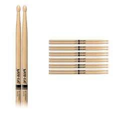 6 Pair ProMark 5B Wood Oval Tip Medium Taper Hickory Drumsticks / TX5BW