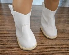 Footwear, Sassy & Trendy, Western Boots, "White" for 18" Dolls