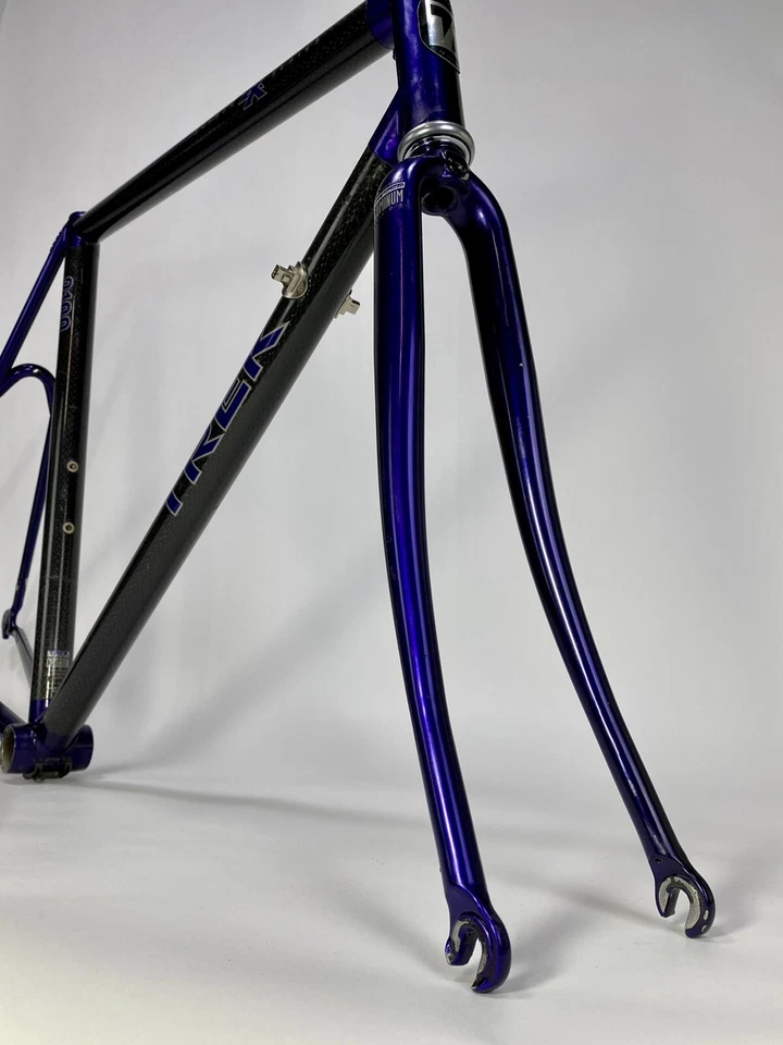 1995 Trek 2100 Frame Set 57cm Purple USA Carbon Fiber Road Composite Vintage - Image 3 of 4