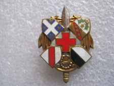 ANCIEN INSIGNE EMAIL SECTION D'INFIRMIERS MILITAIRE DRAGO PARIS ETAT EXCELLENT