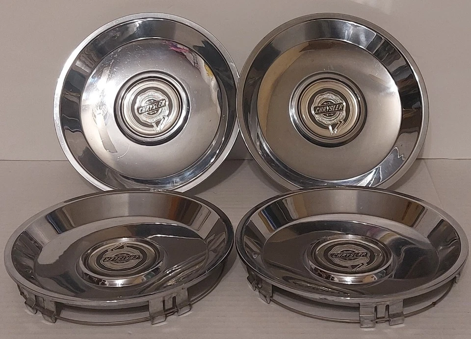 (4) 2004-07 Chrysler Pacifica WheelCenter Caps Chrome Set Of 4 Oem  #04880230AB  - Image 4 of 4