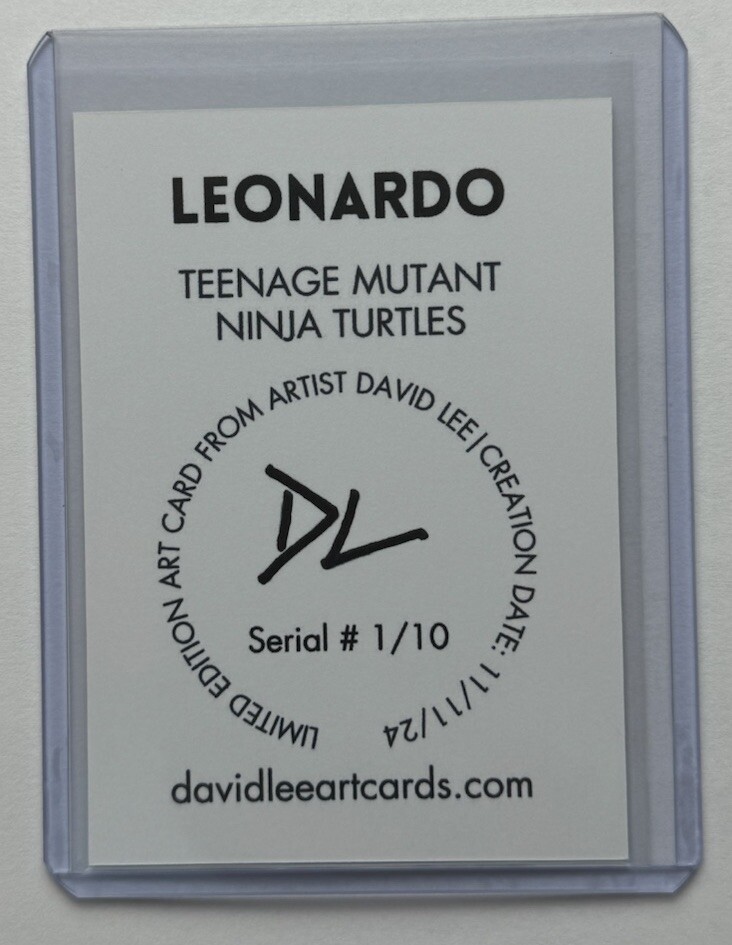 Leonardo Limited Edition Artist Signed “Teenage Mutant Ninja