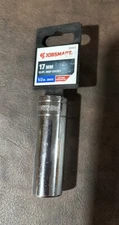 Jobsmart 17 mm 12 Pt Deep Socket 1/2 Drive Chrome 1038415