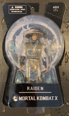 Mortal Kombat X Raiden Action Figure Mezco Toyz 2015 Carded