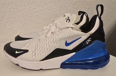 Nike Air Max 270 Weiß, Signal Blue und Schwarz 39