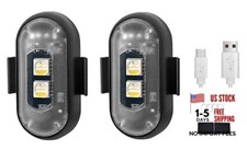 Wireless Strobe Lights with Remote Control Motorcycle Car LED 8 Colors 2 Pack