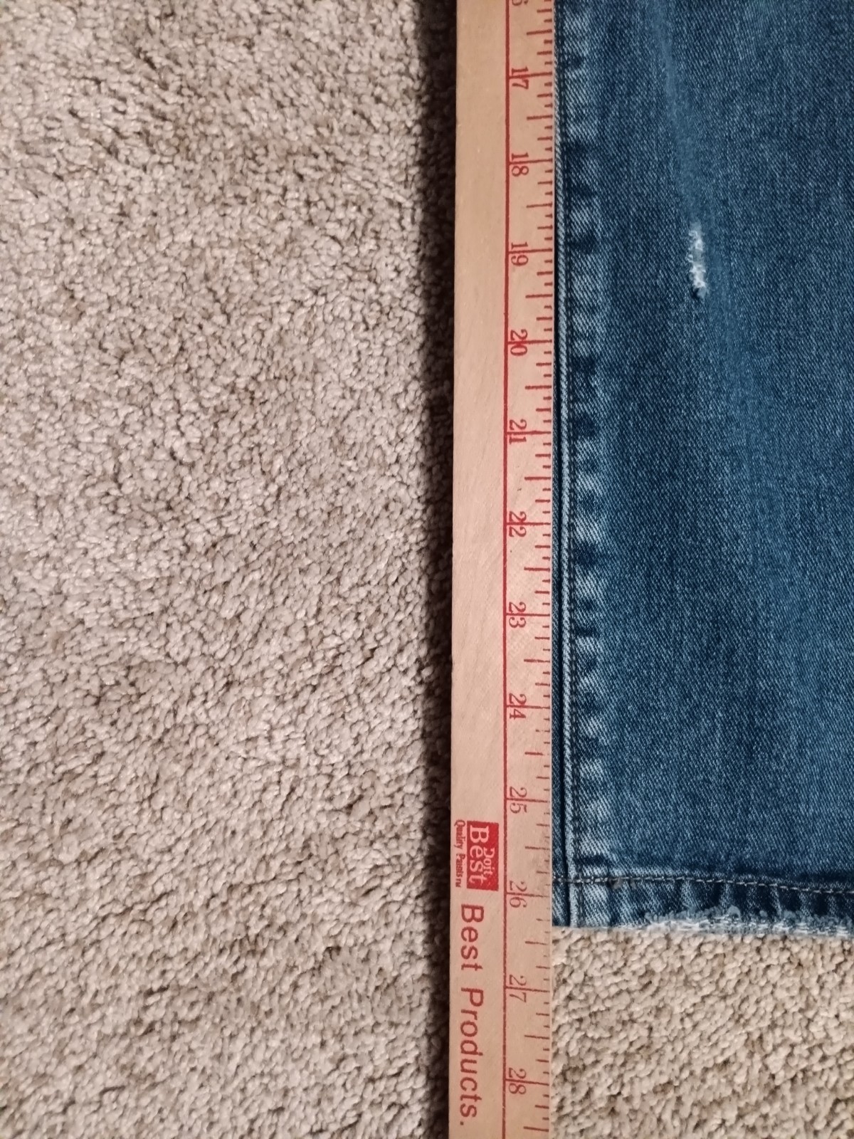 Mica LA Distressed Patchwork Cropped Tapered Jean… - image 12