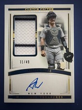 2024 National Treasures Austin Wells RC Patch Auto Holo Gold Clutch Factor /49