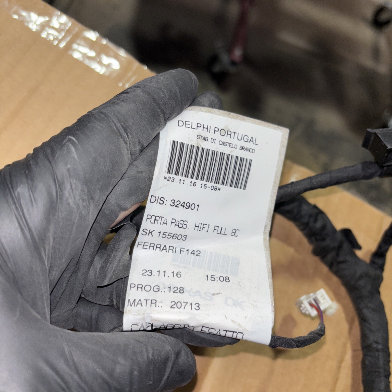 Ferrari 488 Left Door Wire Harness – LH | OEM Used | P/N 343024