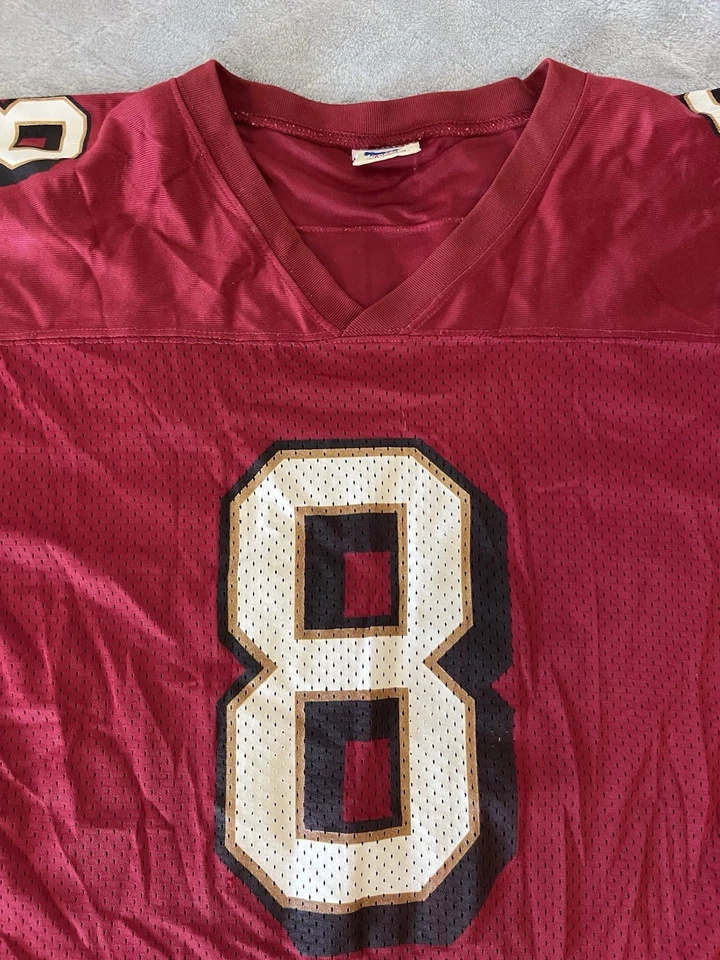 Camiseta de futebol vintage anos 90 NFL Starter San Francisco 49ers Steve Young #8 XXL - Imagem 2 de 4