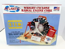 Atlantis Wright Cyclone Radial Engine C9HE-Plastic Model Engine Kit-1/12 SEALED!