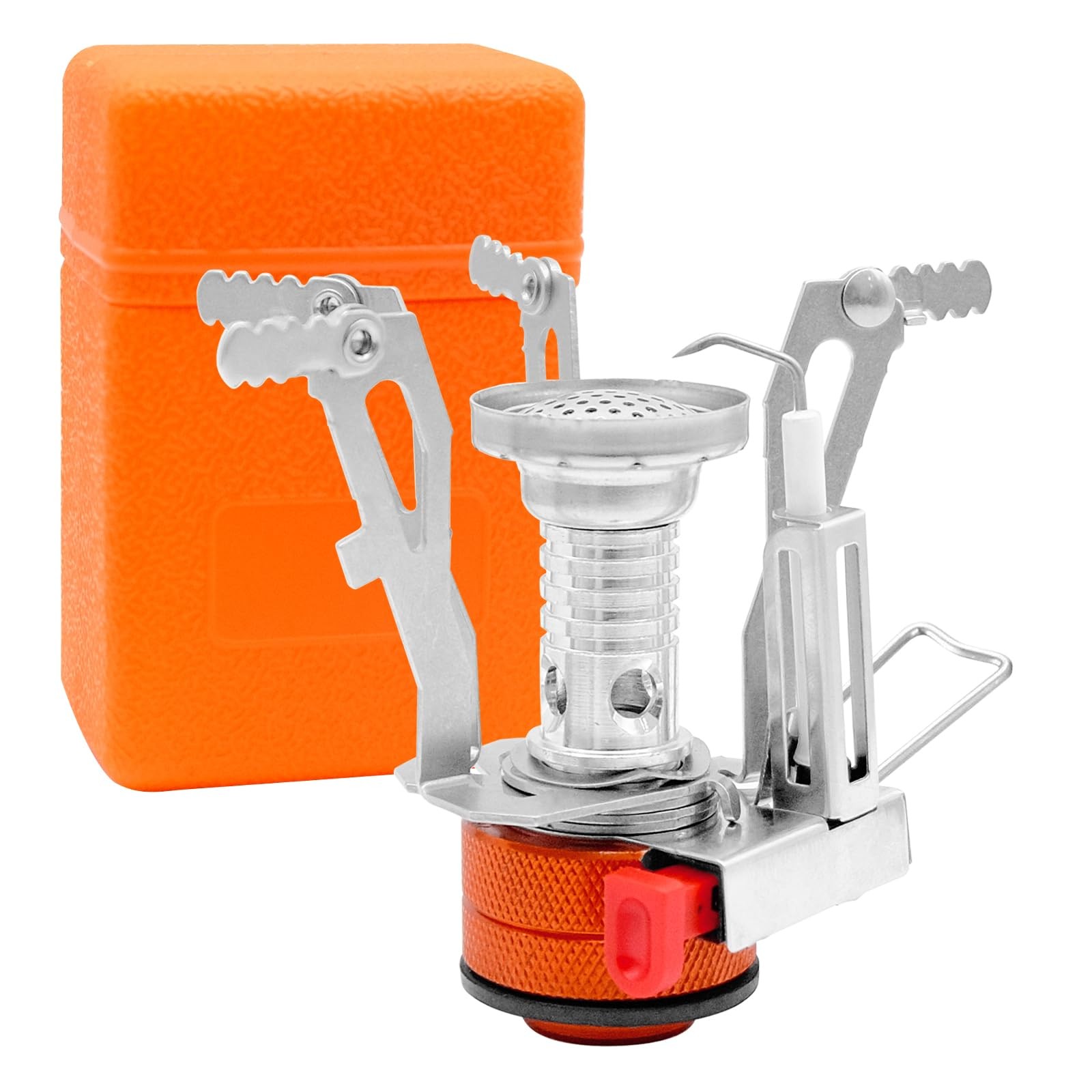 Réchaud à gaz de camping 3000W allumage piézo compact