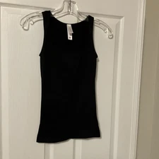 Curveez  Women's Shapewear Tank Top / Tummy Control XL Black Square Neck