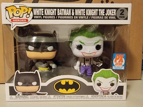 Funko Pop Heroes 2-pak Biały Rycerz Batman & Joker PX Zapowiedzi SD 2021 *NOWY